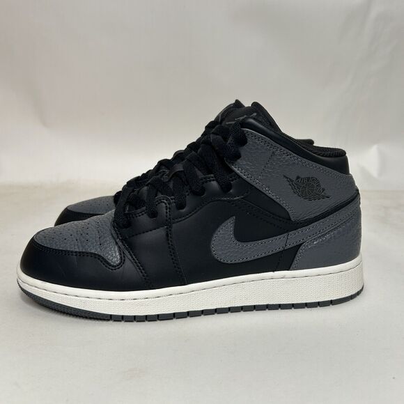 Nike Shoes Air Jordan 1 Mid Retro GS “Black Grey” 2024 - Picture 6 of 8